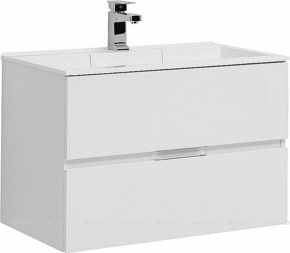 Тумба с раковиной Aquanet Алвита 235339 80 белый