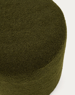 Пуф Kaeli со съемным чехлом из зеленого букле Ø 43 см