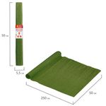 Бумага гофрированная (креповая) ДЛЯ ФЛОРИСТИКИ 110 г/м2, травяная, 50х250 см, ОСТРОВ СОКРОВИЩ, 112548