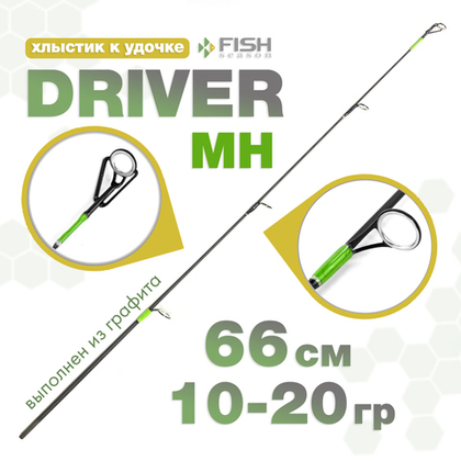 Хлыстик к удочке Driver MH Зеленый (66см, 10-20гр)
