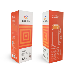 Термос универсальный (для еды и напитков) Relaxika 201 (1,8 литра), стальной