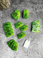 Номерки для гардероба акрил 3х5 см