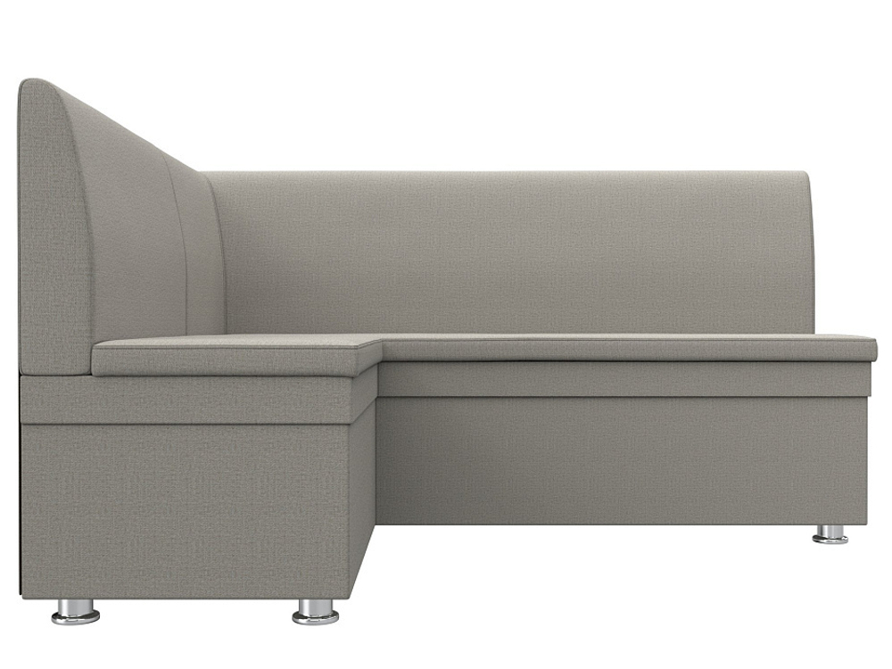 Диван кухонный угловой Уют левый угол, Амур 02 бежевый, Рогожка, 124130L