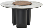 Стол М-City DISAUR Колизей D137 Арктика (Arctic Ocean), керамика, Черный