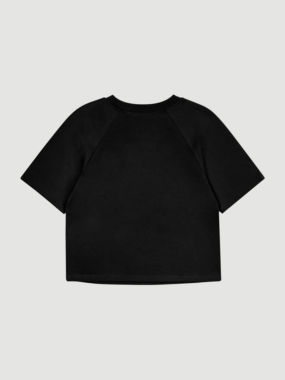 Футболка оверсайз реглан Mjölk Black, из плотного хлопка