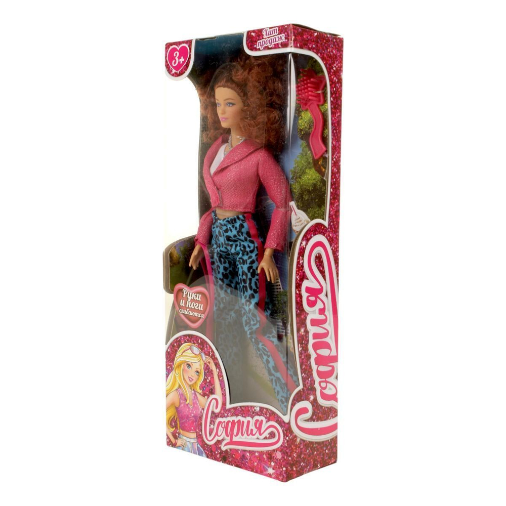 Кукла модель София 29см. руки и ноги сгиб, с аксесс, коробка 66001-C59-S-BB (Карапуз)