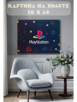 Картина на стену 40 X 50 Play station