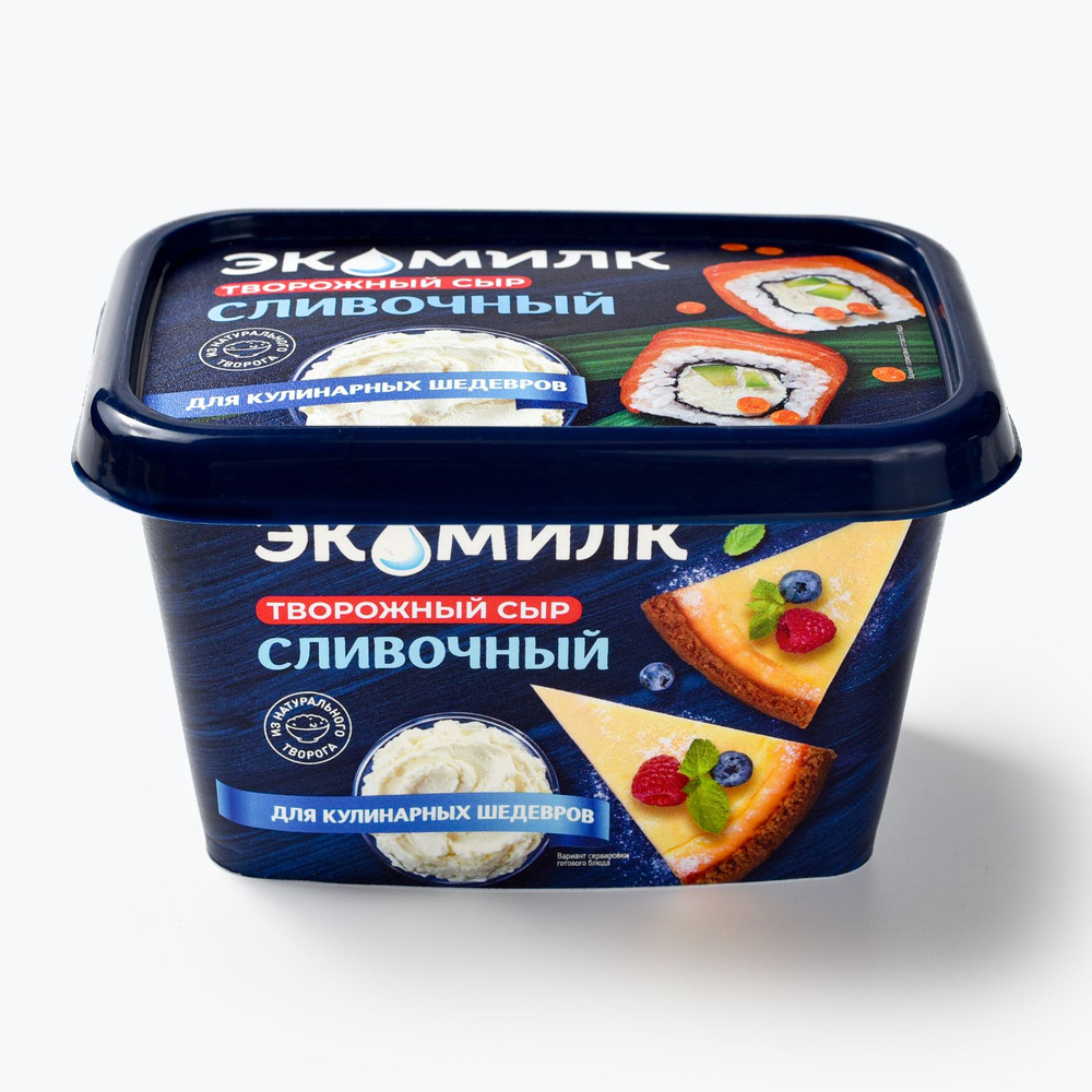 Сыр творожный «Экомилк» мдж 60% -350 гр