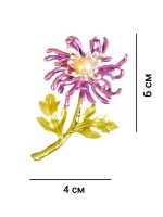 Брошь-кулон "Георгин сиреневый"