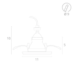 Точечный встраиваемый светильник Arte Lamp TAURUS