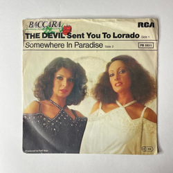 Винтажная виниловая пластинка 7 дюймов (маленькая пластинка) Baccara The Devil Sent You To Lorado (Германия 1978)