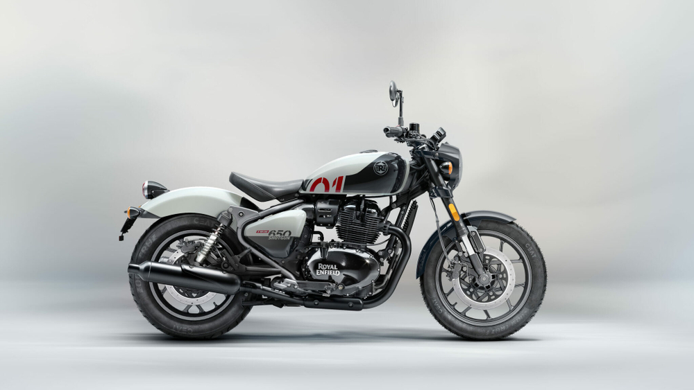Royal Enfield Shotgun 650 Stencil White (Premium)