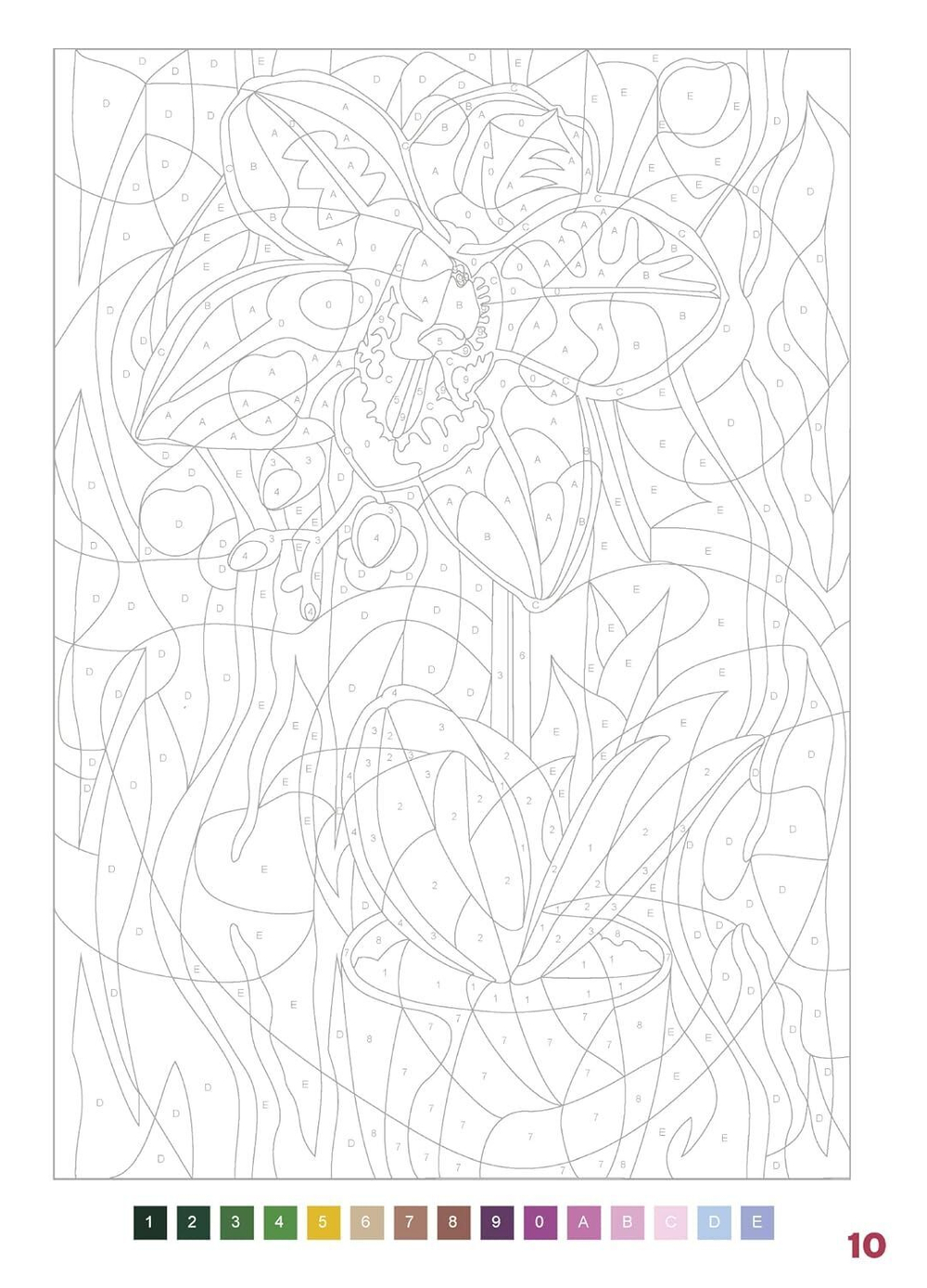 Раскраска по номерам Раскраска по номерам Coloriages mysteres Disney Disney Fleurs - Цветы / 9782376716044