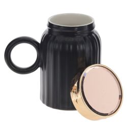 GAEM Кружка с крышкой, 500 мл, L14 W9 H13 см, 4в.