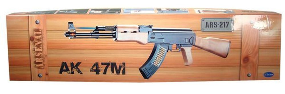 Купить Автомат АК-47М со  ом, на батарейках