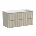 Тумба с раковиной Sancos SNOB T SNT100CE Beige Soft бежевая матовая