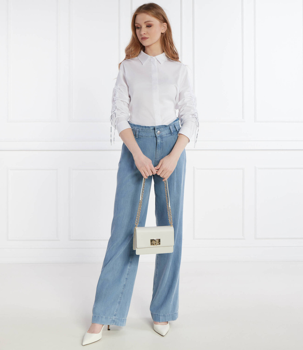 Skórzana наплечная сумка 1927 MINI Furla - экрю(BAFKACO ARE000)