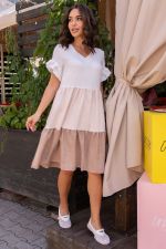 Платье Летний поцелуй (бежевое) П15790-12М LT Collection