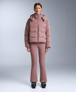 OYSHO Водонепроницаемая пуховая куртка Minardi Piume SKI, фиолетово-розовый