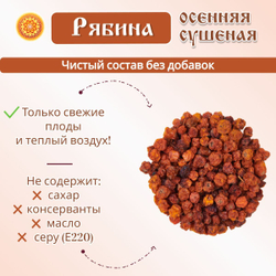 Рябина красная. Алтайская "Осенняя" ягода сушеная