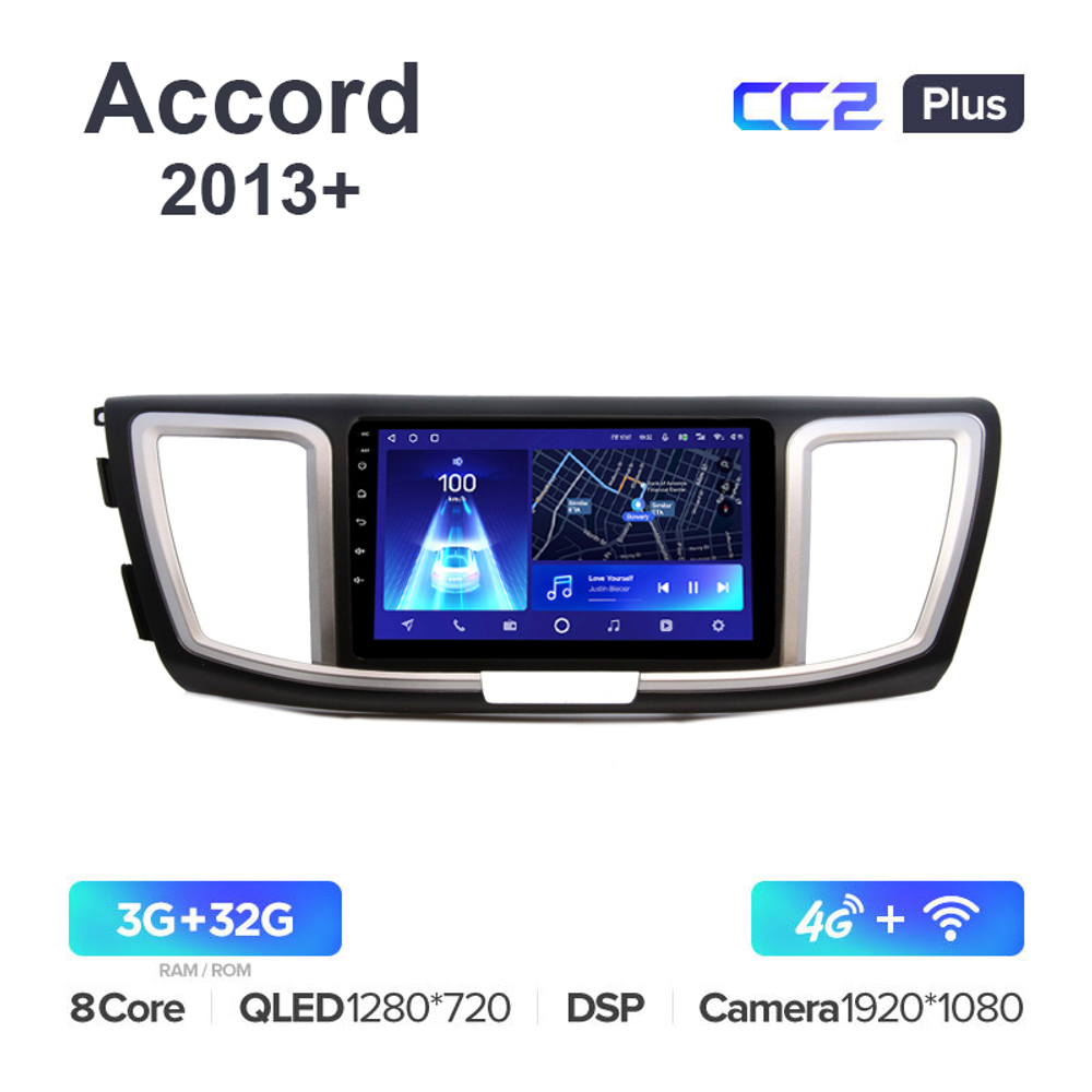 Teyes CC2 Plus 9"для Honda Accord 2013+