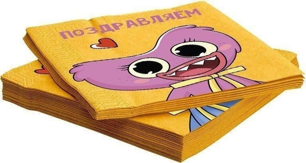 Салфетки 33*33см 20шт Зубабасси Хаги Ваги