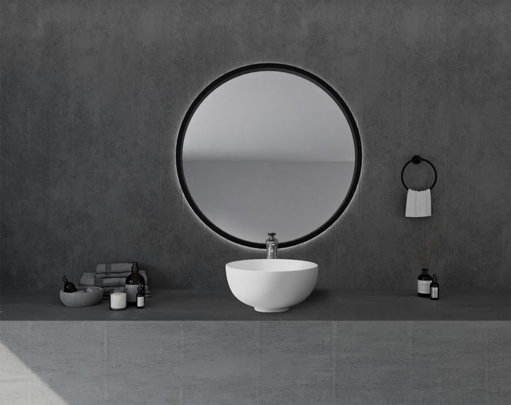 Раковина накладная ABBER Stein AS2617 белая матовая