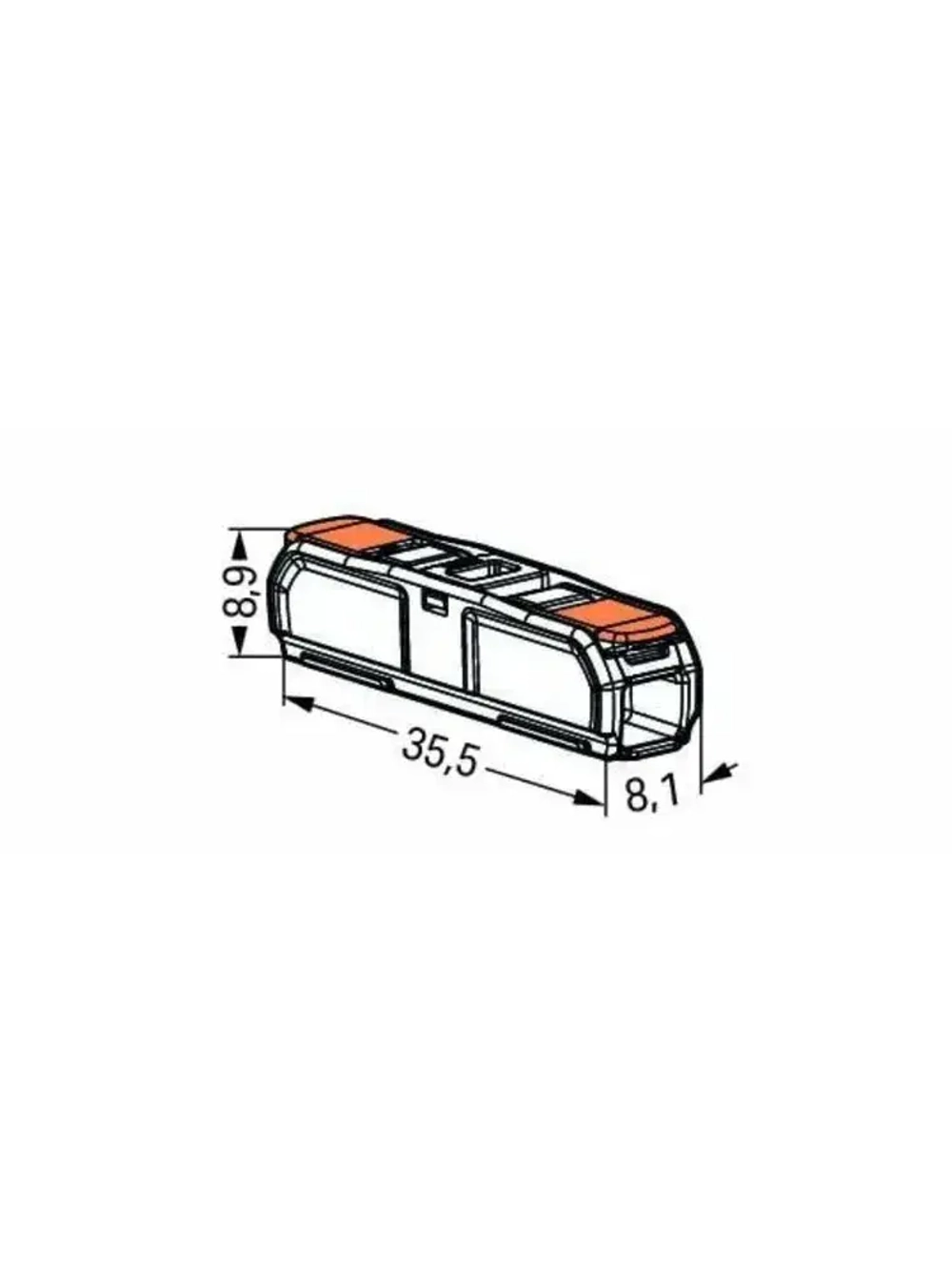 Клемма WAGO 221-2411 compact для одножильных и многожильных проводников 6 шт.