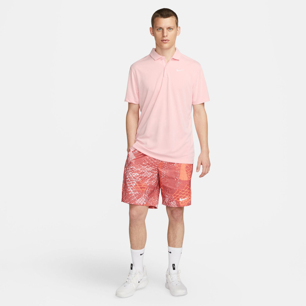 Мужское теннисное поло Nike Dri-Fit Court Solid Polo Men - Pink