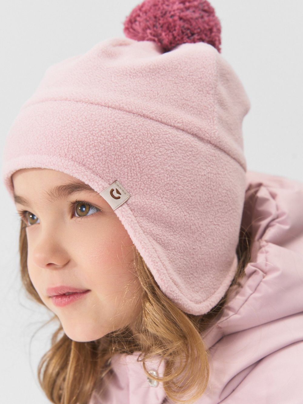Шапка флисовая "Пудра"