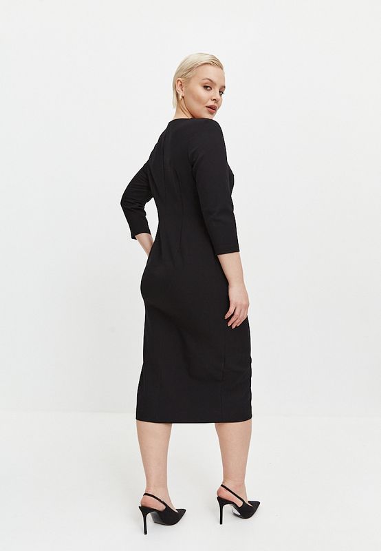 Платье-футляр, черный
