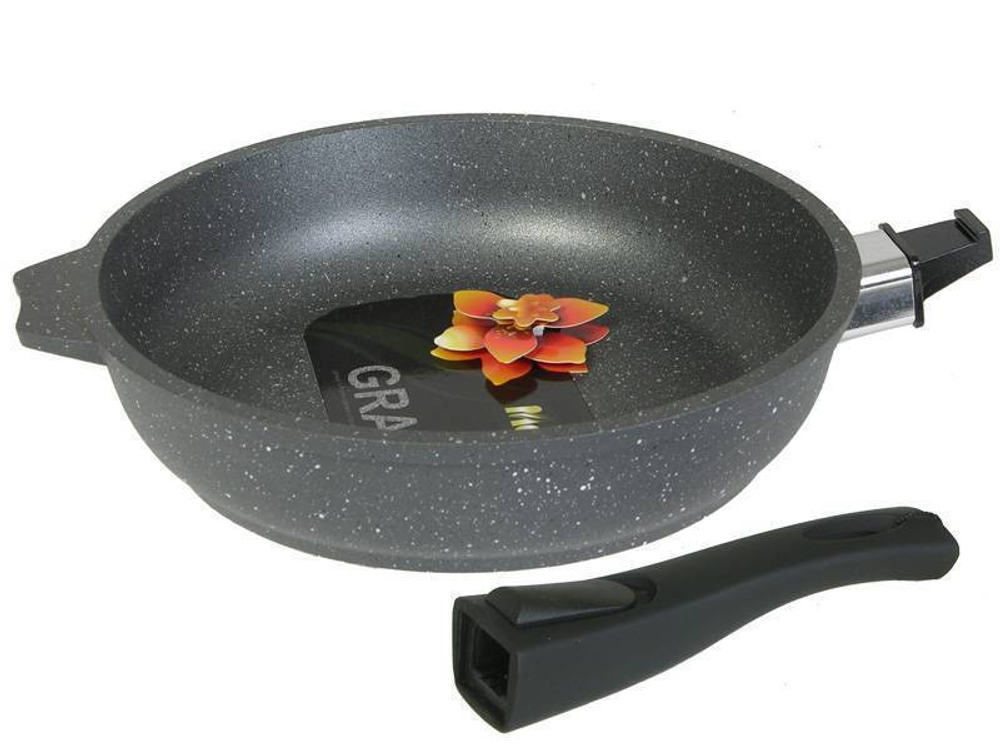 Сковорода 20см Гранит со съемной ручкой