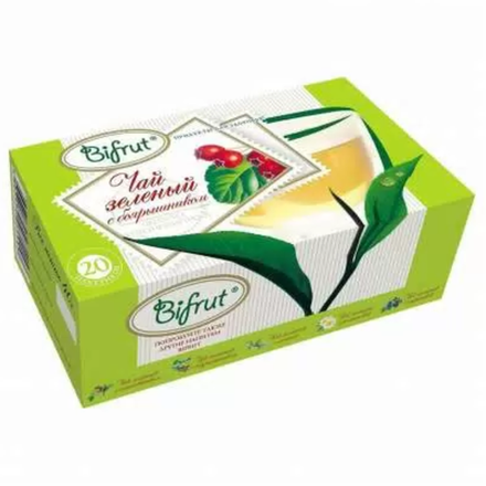 Чай зеленый Bifrut с боярышником 20 пакетов
