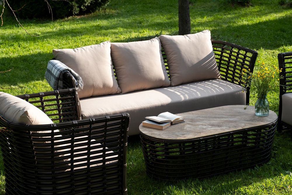 "Валенсия" лаунж-зона из искусственного ротанга, цвет бронзовый