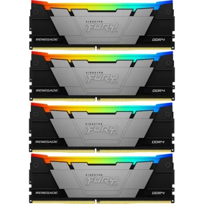 Память оперативная Kingston DDR4 4x8GB 3600MHz Fury Renegade RGB RTL Gaming (KF436C16RB2AK4/32)