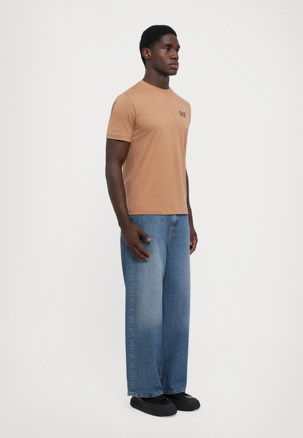 EA7 Emporio Armani UNISEX - Базовая футболка - тигровый глаз/песок