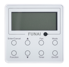 Проводной пульт управления RWG-04 для сплит-систем DAIJIN, сплит-систем с функцией теплового насоса ONSEN и внутренних блоков настенного типа DAIJIN мульти сплит-систем KIRIGAMI