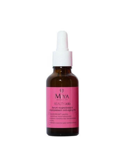 Miya MIYA_Beauty Lab wygładzające serum z kompleksem Anti-Aging 5% do skóry wrażliwej i naczynkowej oraz okolic oczu 30ml