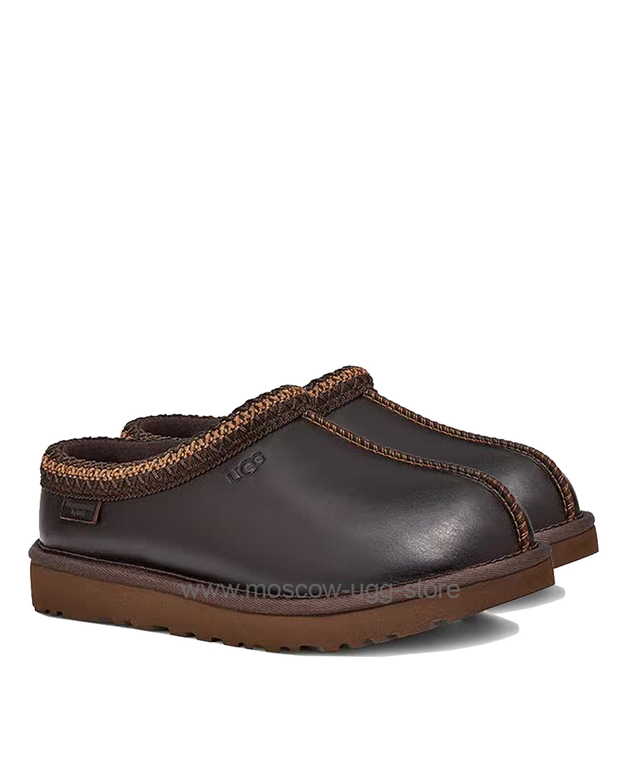 TASMAN SLIPPER Leather Regen Ironwood
