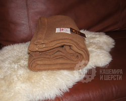 Одеяло детское тканое из 100% верблюжьей шерсти 110x140 см. (GOBI SUN) - камел