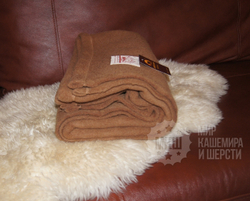 Одеяло детское тканое из 100% верблюжьей шерсти 110x140 см. (GOBI SUN) - камел