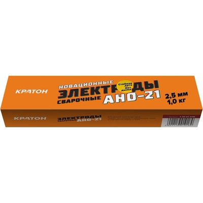 Электрод для дуговой сварки КРАТОН 2,5мм 1кг АНО-21   1 19 01 016