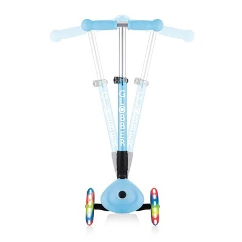Самокат Globber Junior Foldable Fantasy Lights голубой