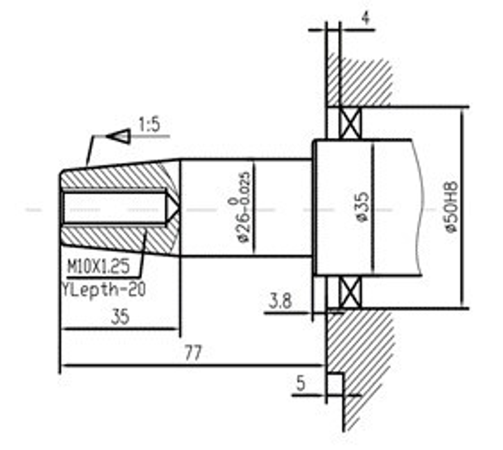 Двигатель дизельный TSS Excalibur 192FA - T0 (вал конусный 26/73.2 / taper)