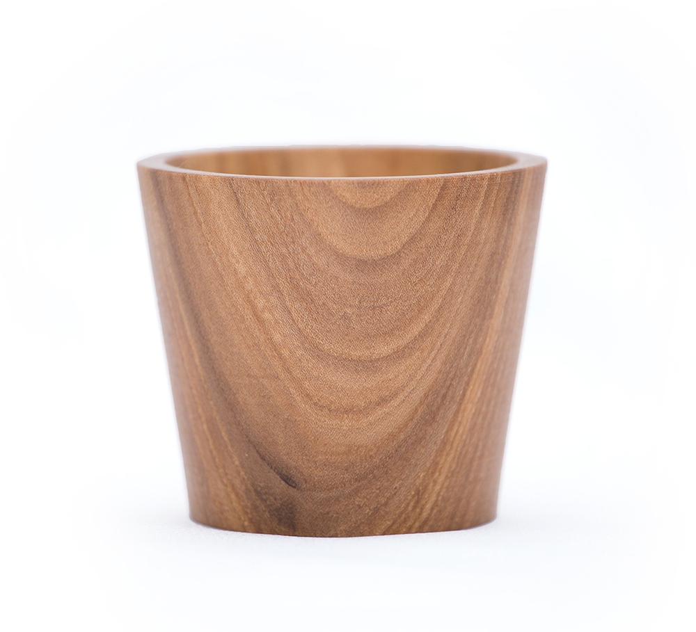 Деревянный стакан из вяза для чая, кваса и прочих напитков. C10