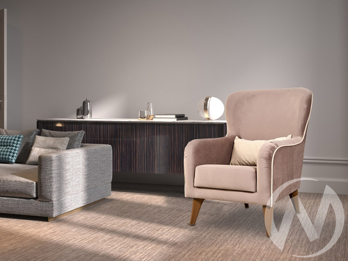 Кресло Вояж 7 Карат 05 (кофейно-песочно-серый однотон)/Карат 02 (молочно-кремовый однотон)