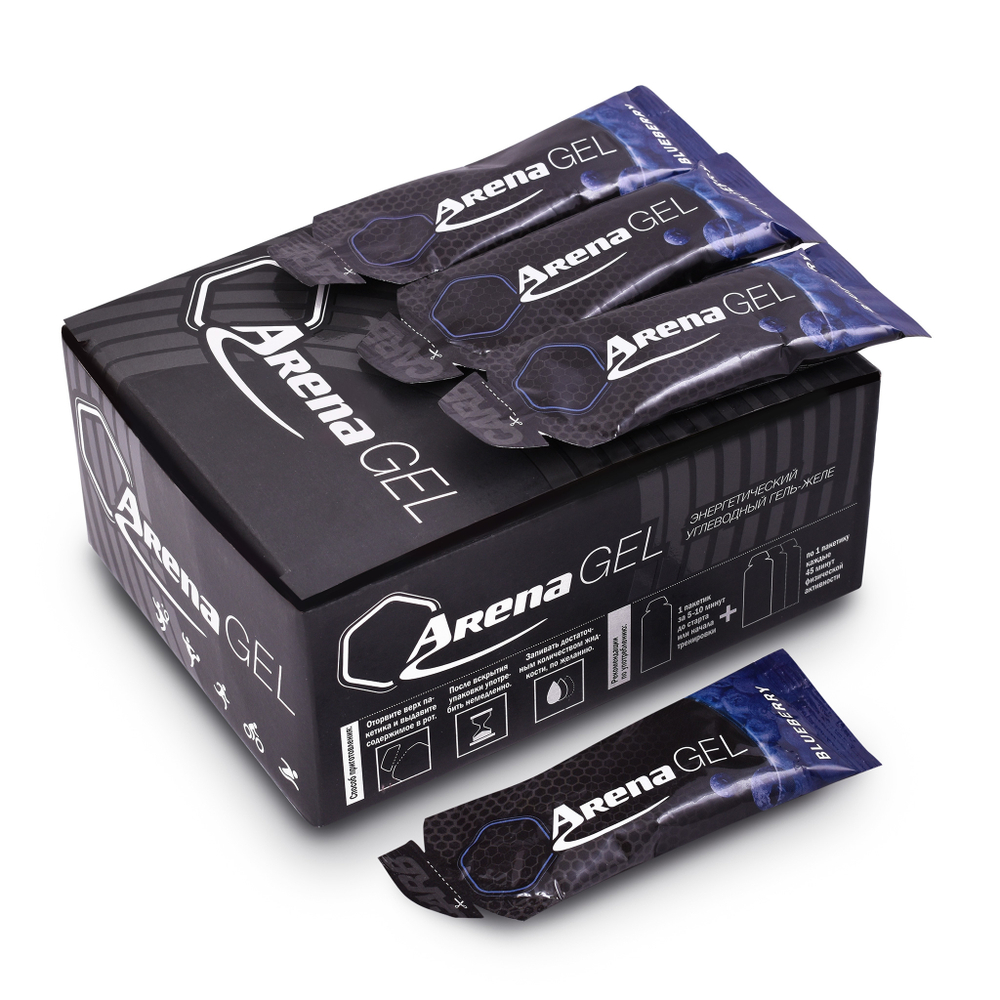 Гель энергетический Arena Gel, черника (кор.24шт.)