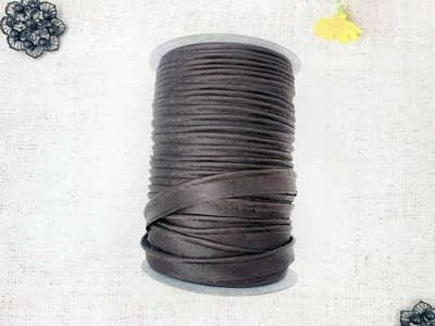 Кант атласный, ш. 1,3 см/кант 3 мм, тёмно-коричневый