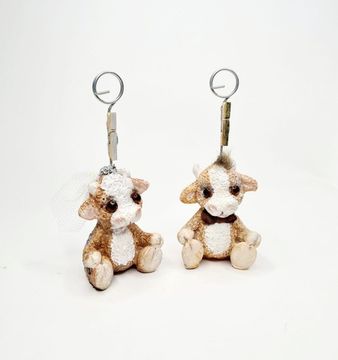 Свадебные держатели для фотографий парочка бычков "Жених и Невеста"