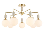 6580/7C CLASSI LN25 54 французское золото, серый/белый металл, керамика/стекло Люстра потолочная E14 7*40W 220V VIVIEN